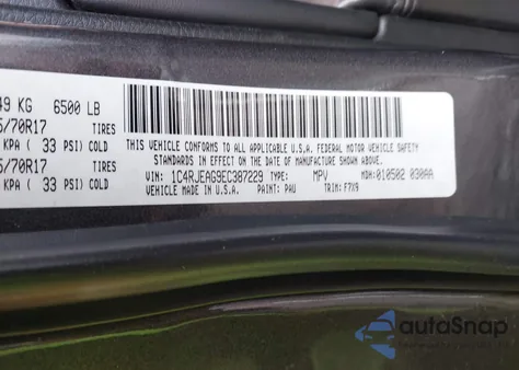 2014 Jeep Grand Cherokee Laredo from USA, damaged, VIN 1C4RJEAG9EC387229